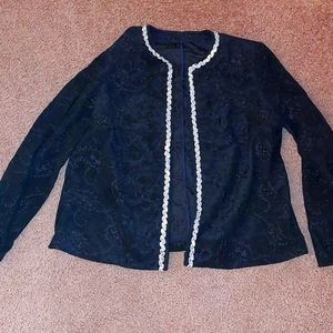 Vintage Black Velvet Jacket